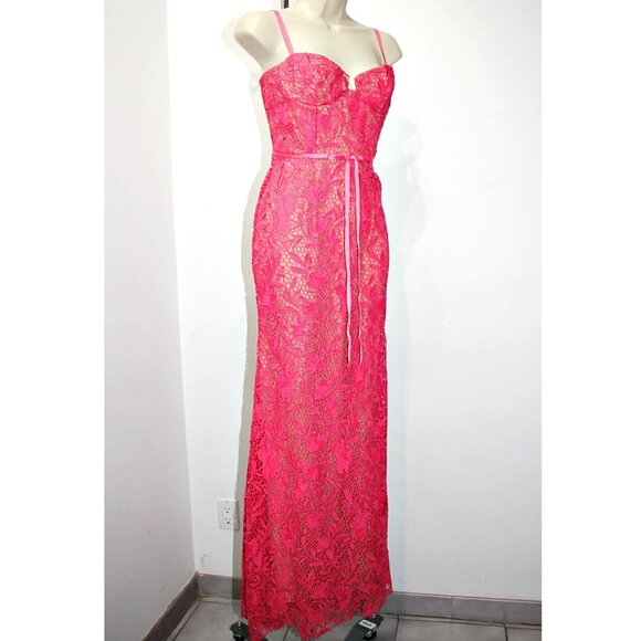 marchesa notte guipure lace a-line dress Off The Shoulder Twisted Knot Detail Maxi Satin A Line Bridesmaid Dress –  UME London